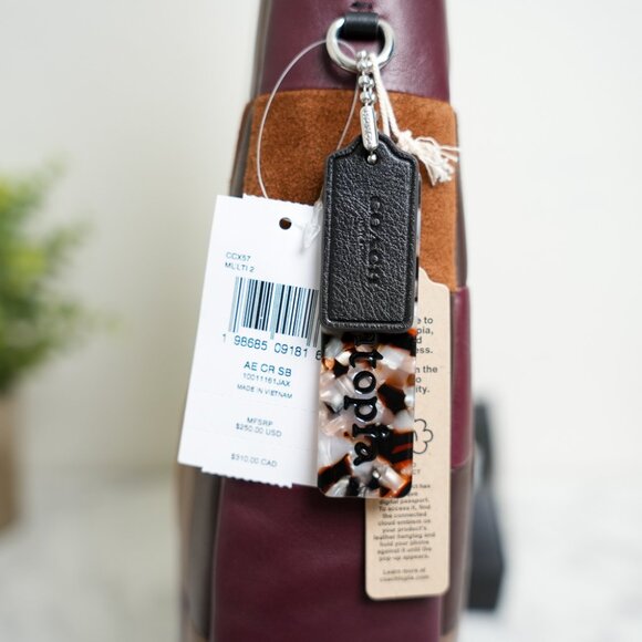 Coach Coachtopia CCX57 Alter/Ego Crescent Shoulder Bag In Suede & Leather *RARE* - Picture 8 of 15